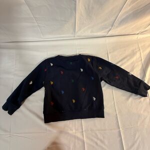 U.S. Polo Assn. Black Sweatshirt with Yellow Logo